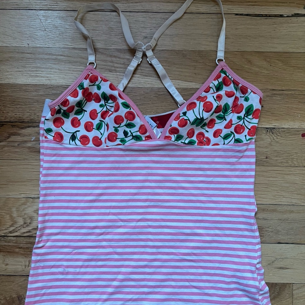 D&G Red and Pink Fitted Bustier Camisole